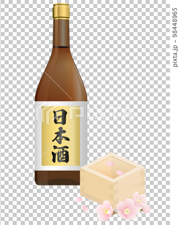 枡　日本酒　お花見 98448965