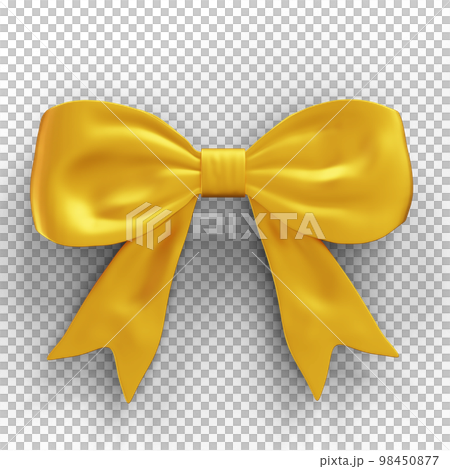 金色絲帶，蝴蝶結（3D 渲染） 98450877