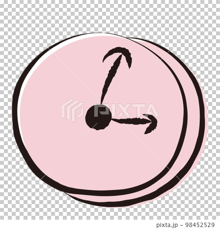 simple hand drawn clock illustration 98452529