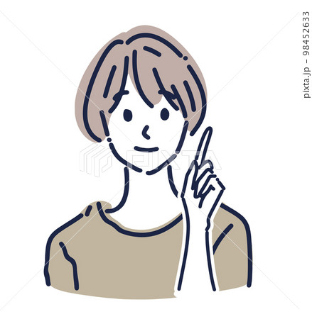 女性のイラスト素材 98452633