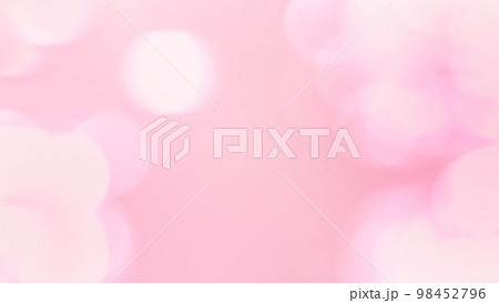 ピンク色の光。玉ボケ。ぼやけた光。春のイメージ。 98452796