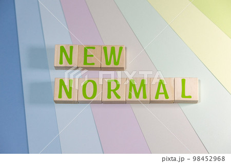 文字ブロック NEW NORMAL 文字ブロック NEW NORMAL 98452968
