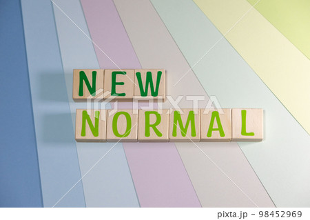 文字ブロック NEW NORMAL 文字ブロック NEW NORMAL 98452969