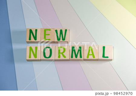 文字ブロック　NEW NORMAL 98452970