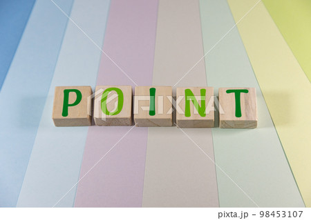 文字ブロック　POINT 98453107