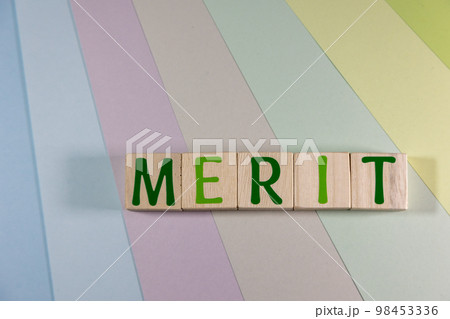 文字ブロック　MERIT メリット 98453336