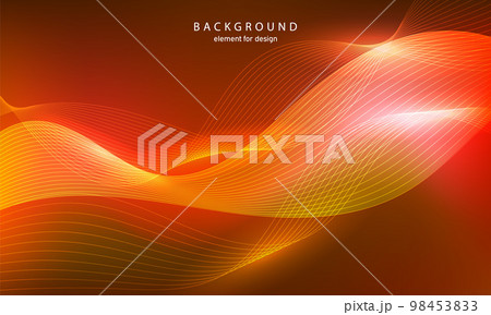 Abstract background. Wave element for design. Digital frequency track equalizer. Stylized line art. Colorful shiny wave with lines created using blend tool. Curved wavy line smooth stripe. Vector. Abstract background. Wave element for design. Digital frequency track equalizer. Stylized line art. Colorful shiny wave with lines created using blend tool. Curved wavy line smooth stripe. Vector. 98453833
