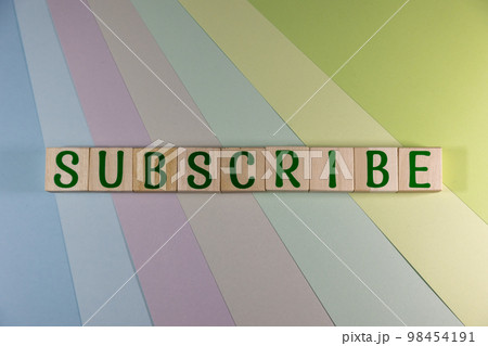 文字ブロック subscribe 文字ブロック subscribe 98454191