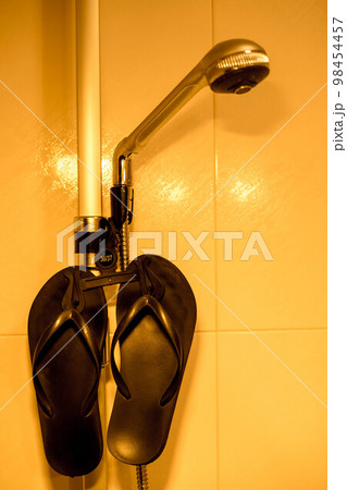 flip-flops in the shower flip-flops in the shower 98454457