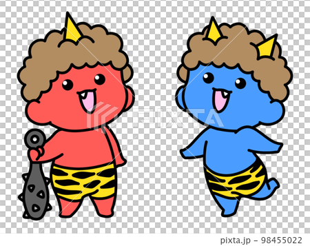 シンプルな鬼のイラストのイラスト素材 [98455022] - PIXTA