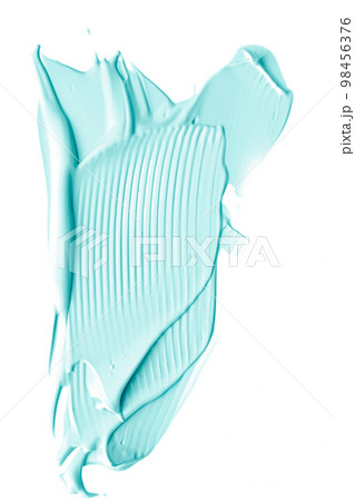 Pastel mint beauty swatch, skincare and makeup cosmetic product sample texture isolated on white background, make-up smudge, cream cosmetics smear or paint brush stroke closeup Pastel mint beauty swatch, skincare and makeup cosmetic product sample texture isolated on white background, make-up smudge, cream cosmetics smear or paint brush stroke closeup 98456376