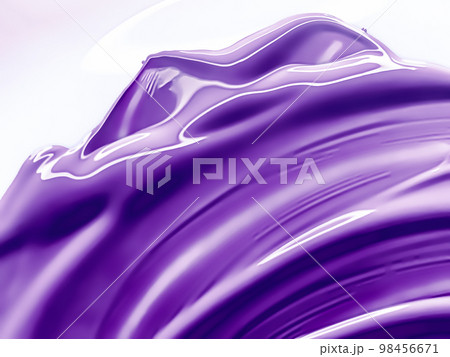 Glossy purple cosmetic texture as beauty make-up product background, cosmetics and luxury makeup brand design concept 98456671