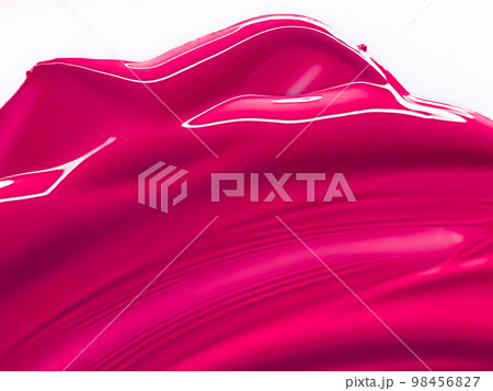 Glossy pink cosmetic texture as beauty make-up product background, cosmetics and luxury makeup brand design concept 98456827