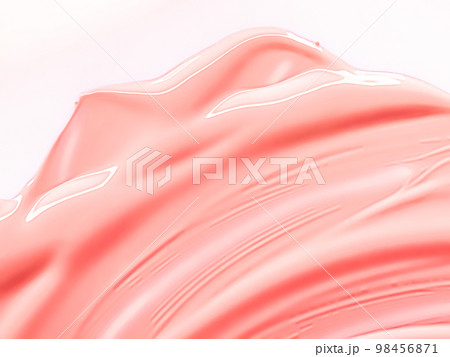Glossy coral cosmetic texture as beauty make-up product background, skincare cosmetics and luxury makeup brand design concept 98456871