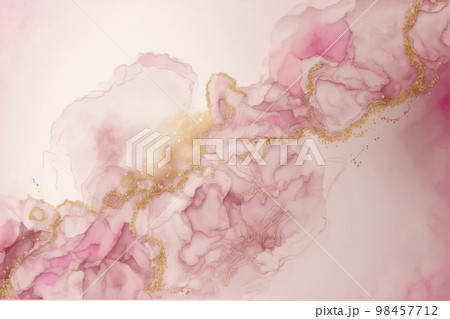 Luxury abstract background of marble liquid ink art painting 98457712