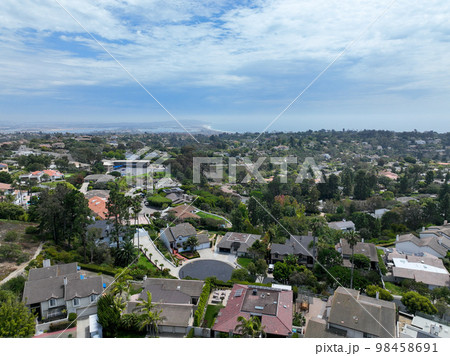 Aerial view of over La Jolla Hills, San Diego, California, USA Aerial view of over La Jolla Hills, San Diego, California, USA 98458691