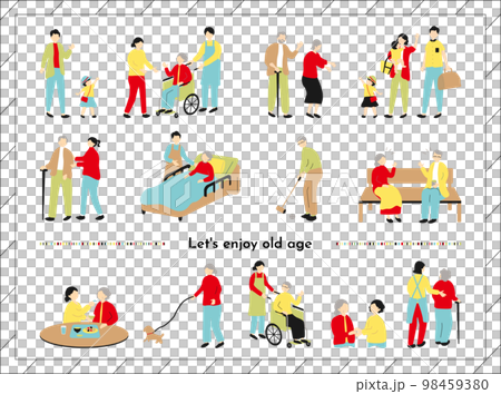 Life in old age set 98459380