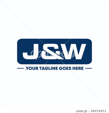 Simple Letter or word J and W sans serif font in block image graphic icon logo design abstract concept vector stock. Can be used as a symbol related to Initial. Simple Letter or word J and W sans serif font in block image graphic icon logo design abstract concept vector stock. Can be used as a symbol related to Initial. 98459453