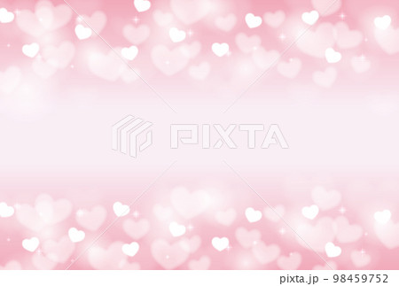 ハートとピンクのグラデーションの背景 ハートとピンクのグラデーションの背景 98459752