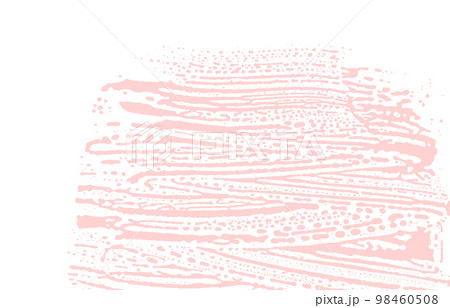 Grunge texture. Distress pink rough trace. Favorable background. Noise dirty grunge texture. Emotional artistic surface. Vector illustration. 98460508
