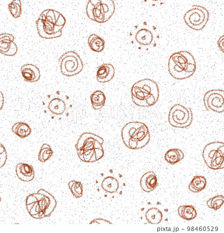 Hand Drawn Snowflakes Christmas Seamless Pattern. Subtle Flying Snow Flakes on chalk snowflakes Background. Artistic chalk handdrawn snow overlay. Uncommon holiday season decoration. 98460529