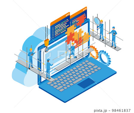 PC用webサイトを構築する人々 98461837