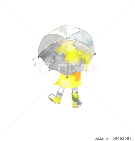 傘をさした女の子 98462098