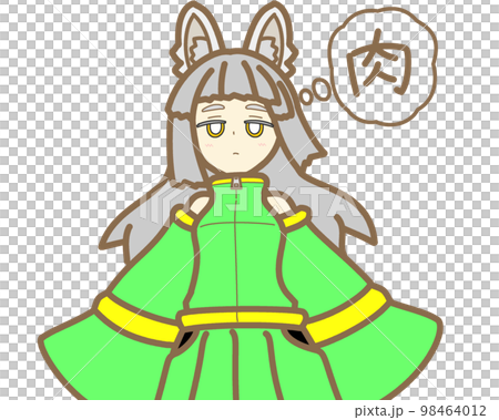 Girl with chemo ears who wants to eat meat "Midori" 98464012