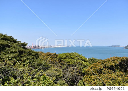 手向山公園からみた関門海峡 手向山公園からみた関門海峡 98464091