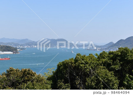 手向山公園からみた関門海峡 手向山公園からみた関門海峡 98464094