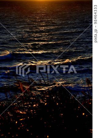 三浦半島　城ヶ島海岸の夕景 98464333