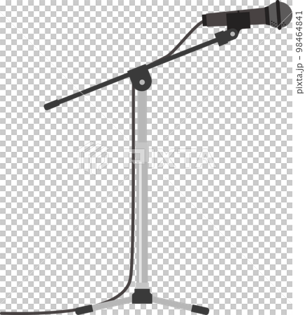 mic on mic stand mic on mic stand 98464841