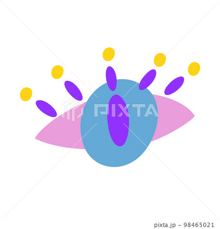 Eye. Element of evil, Ra, Turkish, Greek and esoteric eye of different shapes, highlighted on a white background. Colorful elements of clairvoyance. Vector cartoon illustration. Eye. Element of evil, Ra, Turkish, Greek and esoteric eye of different shapes, highlighted on a white background. Colorful elements of clairvoyance. Vector cartoon illustration. 98465021