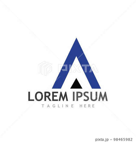 A Letter icon Templateのイラスト素材 [98465982] - PIXTA