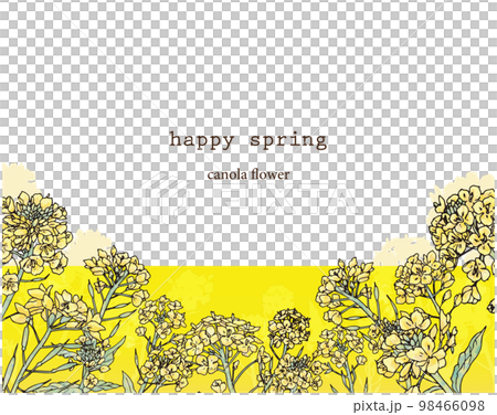 油菜花花框 98466098