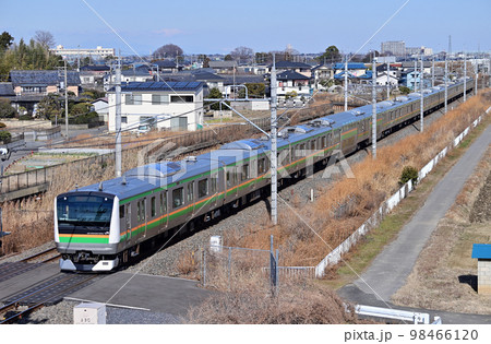 東北本線　栗橋ー東鷲宮　JR東日本　E233系3000番台　U618編成（小山） 98466120