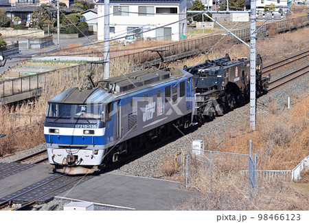 東北本線 栗橋ー東鷲宮 JR貨物 EF210-135(新鶴見)+シキ801(日通) 東北本線 栗橋ー東鷲宮 JR貨物 EF210-135(新鶴見)+シキ801(日通) 98466123