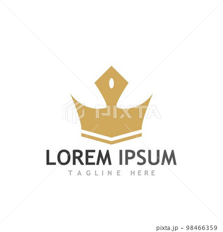 Crown Logo Template vector icon 98466359