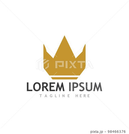 Crown Logo Template vector icon 98466376