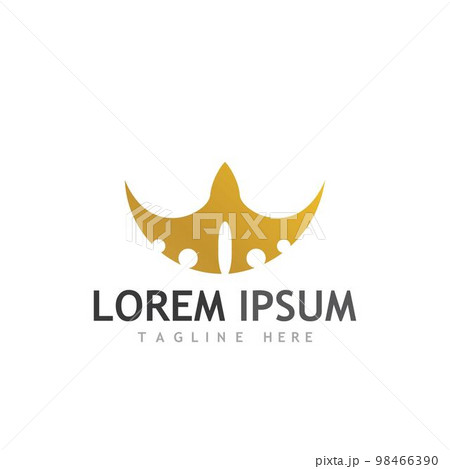 Crown Logo Template vector icon Crown Logo Template vector icon 98466390