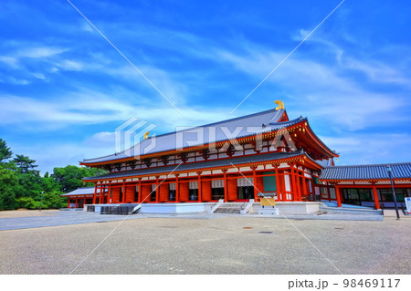【奈良県】晴天の薬師寺（大講堂） 98469117