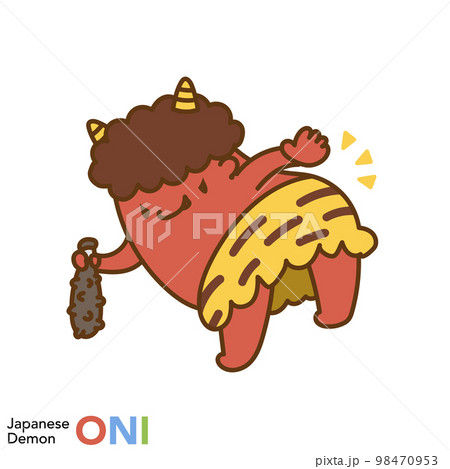 日本の鬼のキャラクターシリーズ「挑発する鬼」 日本の鬼のキャラクターシリーズ「挑発する鬼」 98470953