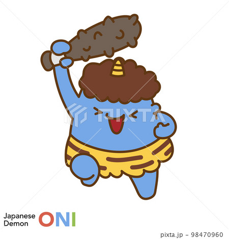 日本の鬼のキャラクターシリーズ「元気な鬼」 98470960