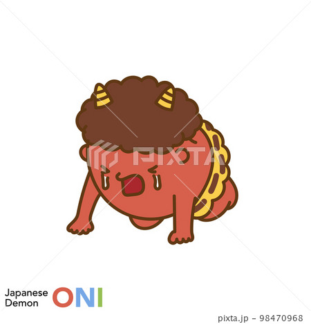 日本の鬼のキャラクターシリーズ「泣く鬼」 98470968