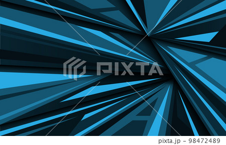 Abstract blue tone geometric triangle imagine design modern futuristic creative background vector 98472489