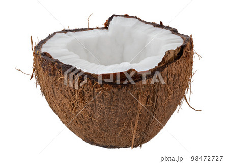 Coconut, isolated on white background. Full depth of field. 98472727