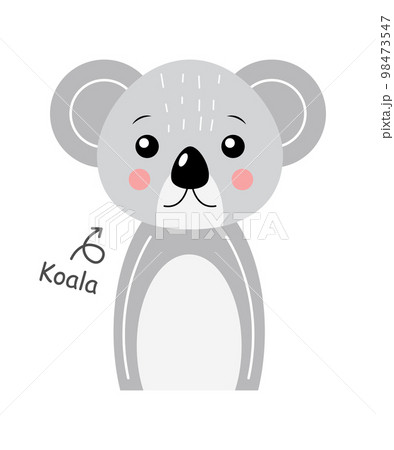 Koala bear . Cartoon character . Vector . Koala bear . Cartoon character . Vector . 98473547