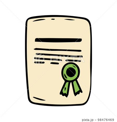 charter icon, on white background isolated on white 98476469