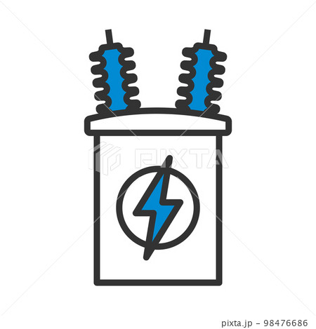 Electric Transformer Icon Electric Transformer Icon 98476686