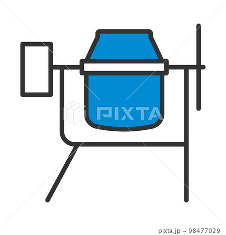 Icon Of Concrete Mixer 98477029